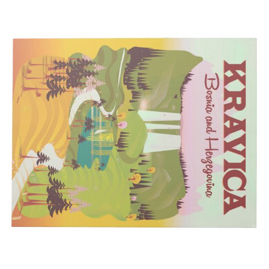 Bloc-note Cascades de Kravica Bosnie-Herzégovine (Devant)