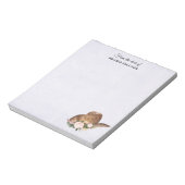 Bloc-note Casquette Brown Cowgirl avec fleurs roses (Tourné)