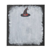 Bloc-note Casquette de sorcière noire étoiles mignonne araig (Devant)