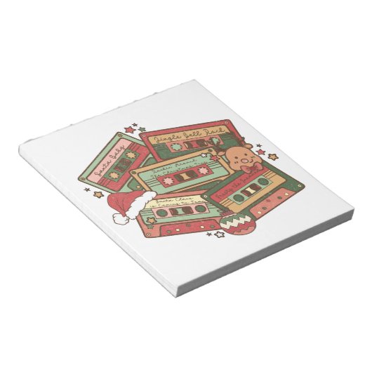 Bloc-note cassettes de musique de Noël (Incliné)