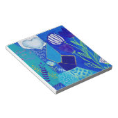 Bloc-note Cassis Bleu en Fleur (Incliné)