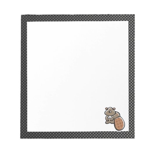 Bloc-note Castor mignon ; Élégant (Devant)