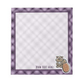 Bloc-note Castor mignon ; violet (Devant)