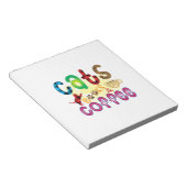 Bloc-note Cat Art Chats Livres Café (Incliné)