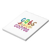 Bloc-note Cat Art Chats Livres Café (Tourné)