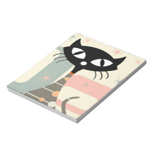 Bloc-note Cat du milieu du siècle moderne
