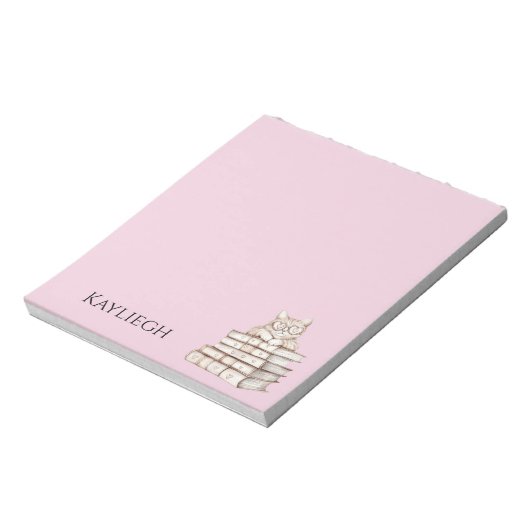 Bloc-note Cat Heart Glasses Books (Tourné)