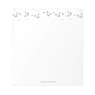 Bloc-note Cat Line Art Notepad