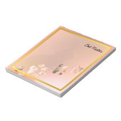 Bloc-note Cat Paw Personnalise Les Imprimantes Orange Pour L (Tourné)