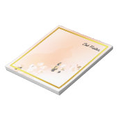 Bloc-note Cat Paw Personnalise Les Imprimantes Orange Pour L (Tourné)