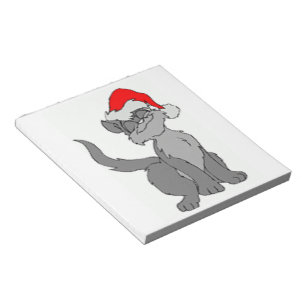 BLOC-NOTE CAT PÈRE NOËL