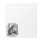 Bloc-note Cat Sitting by Window with Book (Devant)