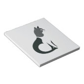 Bloc-note Cat Vector Art Animal Moderne Urbain Graphique Vil (Incliné)
