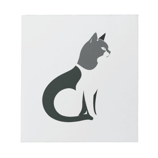 Bloc-note Cat Vector Art Animal Moderne Urbain Graphique Vil (Devant)