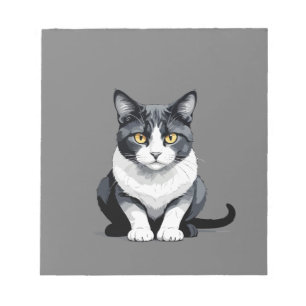 Bloc-note Cat Vector Graphic Art Portrait Animal Spirit Love