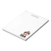 Bloc-note Cat with Red Hearts Cute and Fun (Tourné)