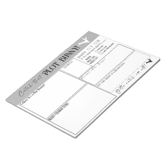 Bloc-note Catch that Plot Bunny Notepad (Incliné)