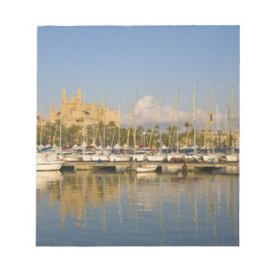 Bloc-note Cathédrale et marina, Palma, Mallorca, Espagne