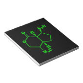 Bloc-note Catnip Nepetalactone Formule chimique moléculaire (Incliné)