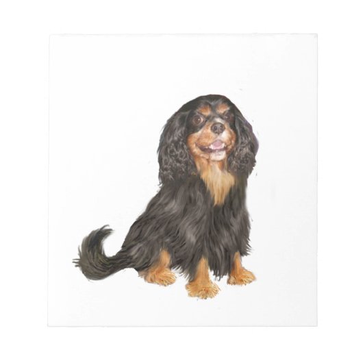Bloc-note Cavalier King Charles (R) - Noir et feu.png (Devant)