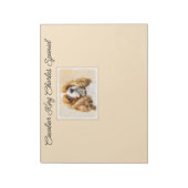 Bloc-note Cavalier King Charles Spaniel Peinture originale (Tourné)