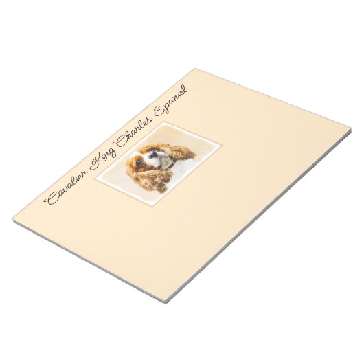 Bloc-note Cavalier King Charles Spaniel Peinture originale (Incliné)