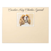 Bloc-note Cavalier King Charles Spaniel Peinture originale (Devant)