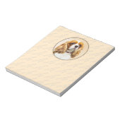 Bloc-note Cavalier King Charles Spaniel Peinture originale (Tourné)