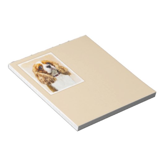 Bloc-note Cavalier King Charles Spaniel Peinture originale (Incliné)