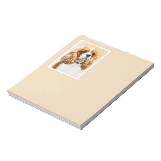 Bloc-note Cavalier King Charles Spaniel Peinture originale (Tourné)