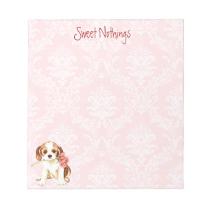 Bloc-note Cavalier rose de Valentine