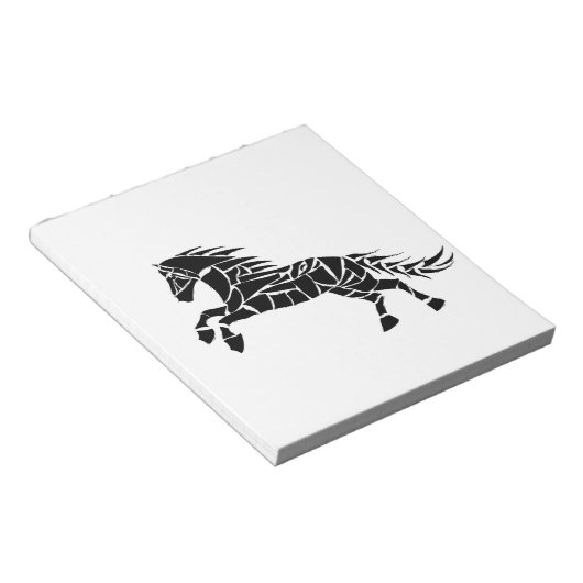 Bloc-note Cavallerone - cheval noir (Incliné)
