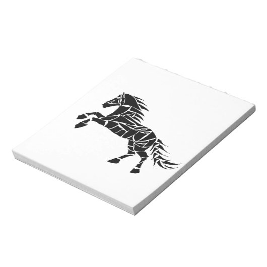 Bloc-note Cavallerone - cheval noir (Tourné)