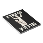 Bloc-note Ce N'Est Pas Gay Si C'Est La Sécurité TSA Drôle LG (Incliné)