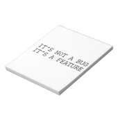 Bloc-note Ce n'est pas un bug, un design drôle (Tourné)