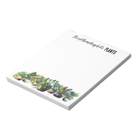 Bloc-note Ce n'est pas un thésaurisant si c'est plante (Tourné)