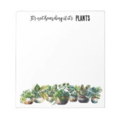 Bloc-note Ce n'est pas un thésaurisant si c'est plante (Devant)