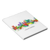 Bloc-note Cedar Rapids Iowa Skyline (Incliné)