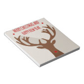 Bloc-note Ceinture de rennes de Noël cool wapiti moderne (Incliné)