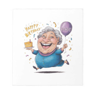 Bloc-note Célébration de l'anniversaire de grand-mère