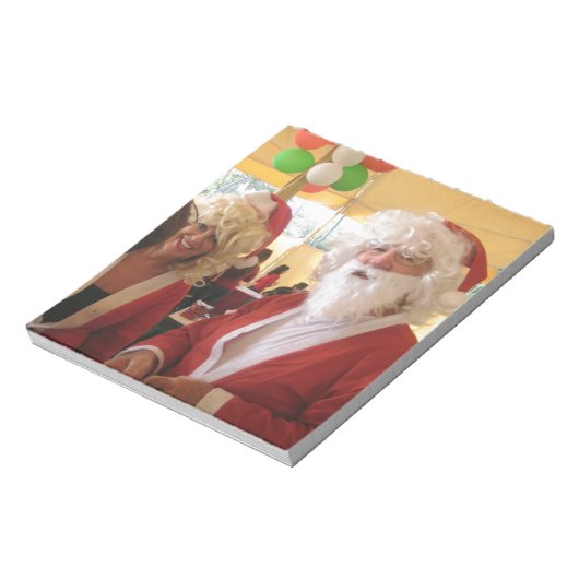 Bloc-note Célébration de Noël de père Noël et Mme Claus - Fe (Tourné)