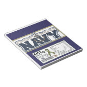 Bloc-note Célébration militaire de la Marine Candy Bar Wrapp (Incliné)