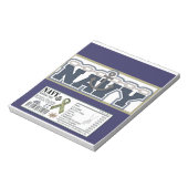 Bloc-note Célébration militaire de la Marine Candy Bar Wrapp (Tourné)