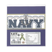 Bloc-note Célébration militaire de la Marine Candy Bar Wrapp (Devant)