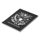 Bloc-note Célébrer les nouveaux débuts Vin Verre Illustratio (Tourné)