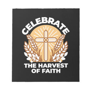 Bloc-note Célébrons la foi avec la récolte - Art Inspiration