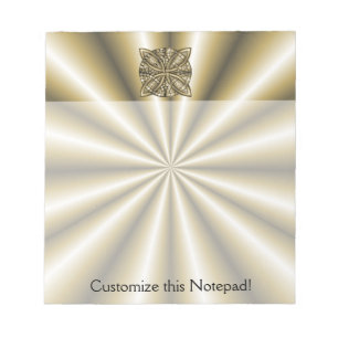 Bloc-note Celtic Knot Art Original Métallo Or