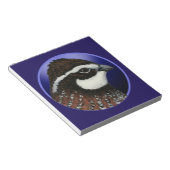 Bloc-note Cercle de tête de caille Bobwhite (Incliné)
