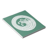 Bloc-note Cercle d'onde en forme de tourbillon (Incliné)