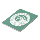 Bloc-note Cercle d'onde en forme de tourbillon (Tourné)